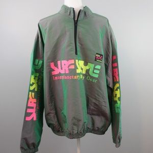 Vintage 80's Iridescent Windbreaker Surf Style